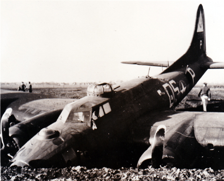 Close-up of Plane In Ditch